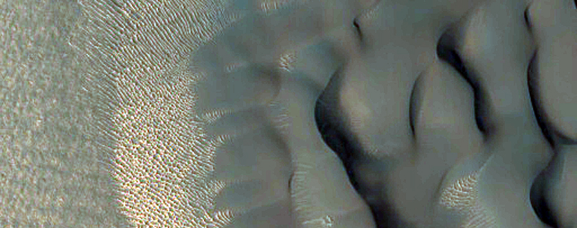 Vastitas Borealis Intra-Crater Dunes