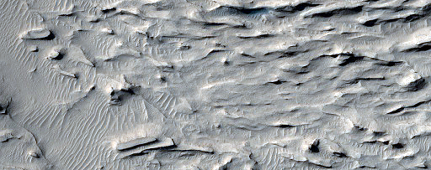 Buttes Showing Layers in Aeolis Region