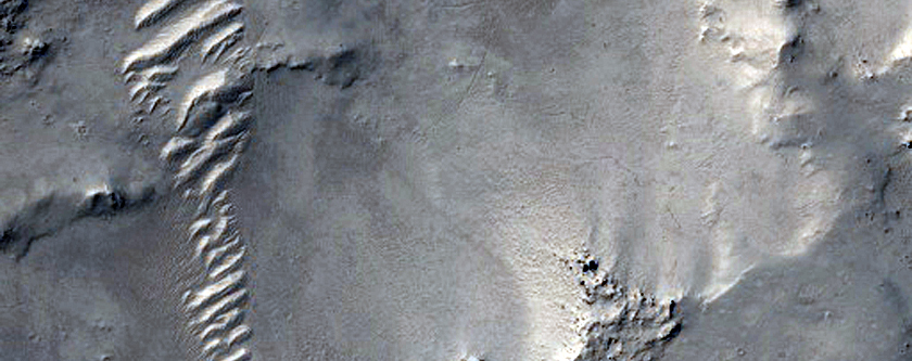 East Arabia Terra Crater Ejecta