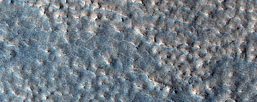 Surface of Lobate Aprons in Deuteronilus Mensae