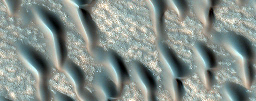 Translucent Ice on Dunes