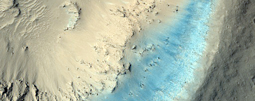 Crater Adjacent to Cerberus Fossae