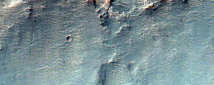 Sediments Near Terby Crater