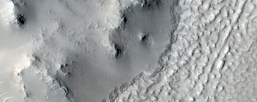 Flows on Crater Floor