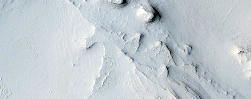 Layered Deposits in a Crater in Arabia Terra