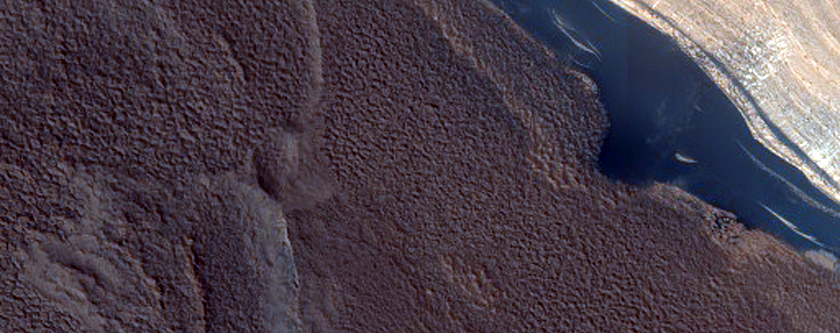 Steep North Polar Scarp