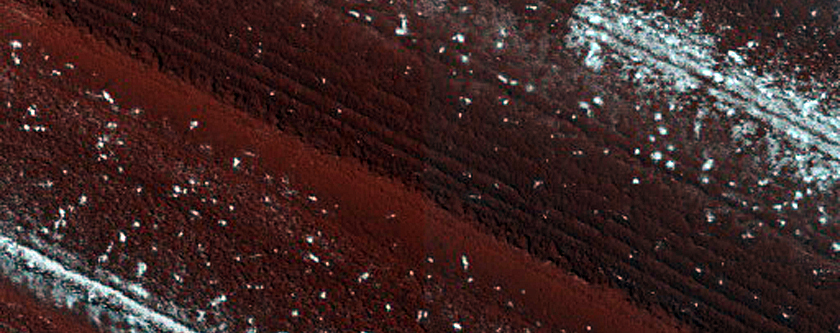 Chasma Boreale Gypsum Dunes and Scarp