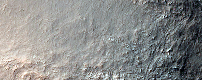 Central Structure of Impact Crater in Terra Cimmeria