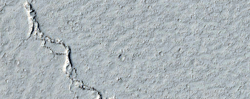 Flanks of Small Volcanoes in CTX Image