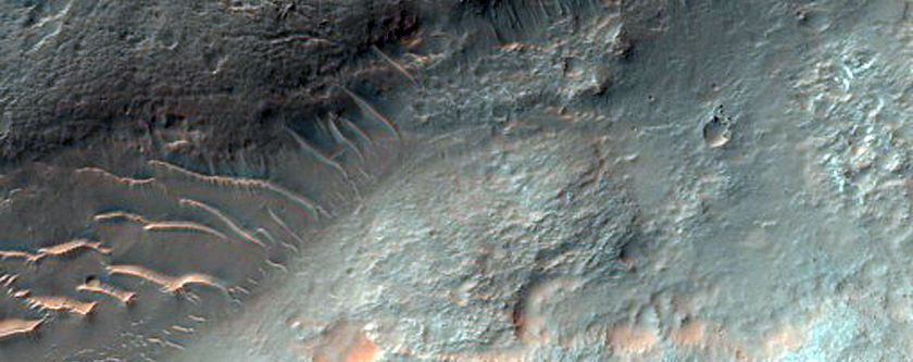 Crater Near Ladon Valles