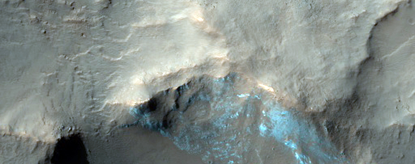 Mesa in Crater South of Arsia Mons