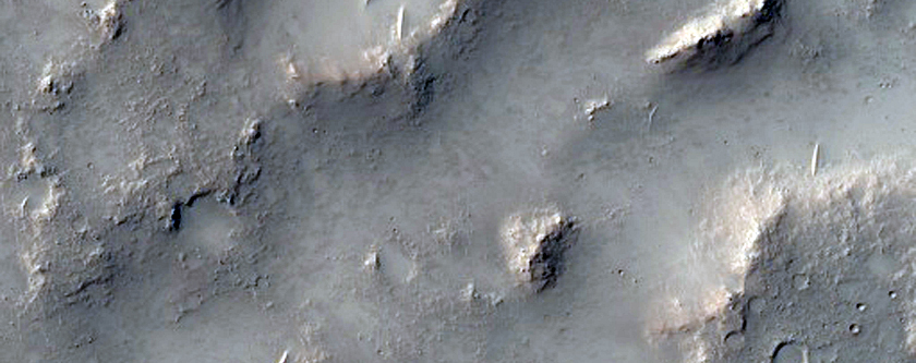 Possible Preserved Impact Melt Flow on Ejecta of Bakhuysen Crater