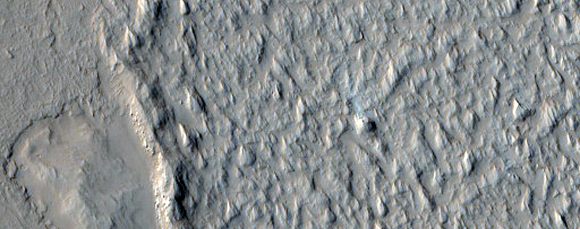 Flows in Contact with Crater Ejecta and Landforms in Depression
