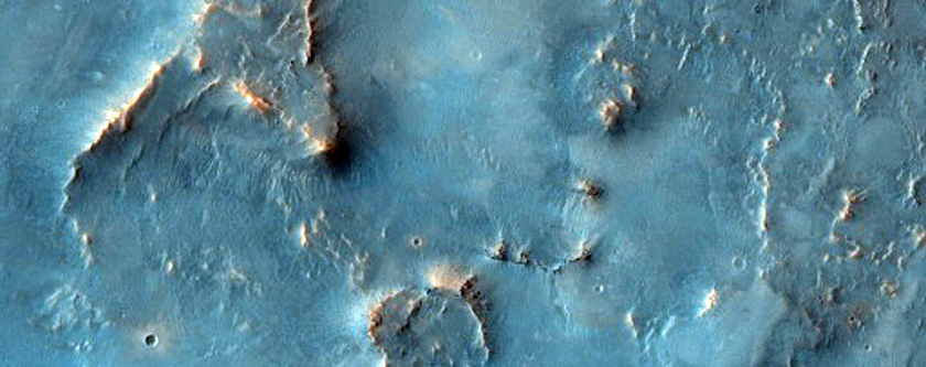 West Nili Fossae Crater Ejecta Blanket