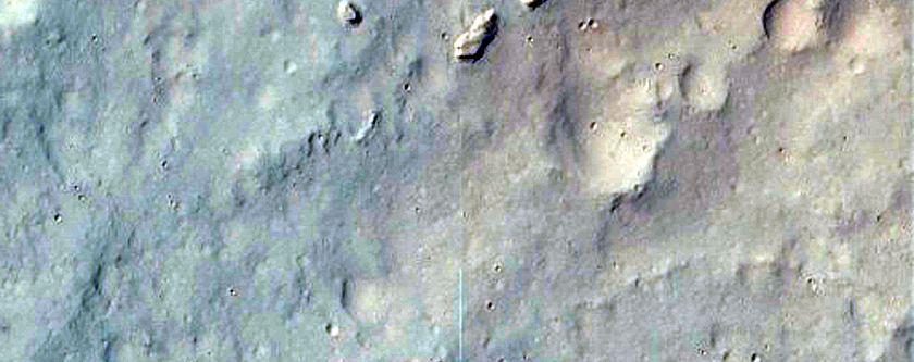 Terrain in Robert Sharp Crater