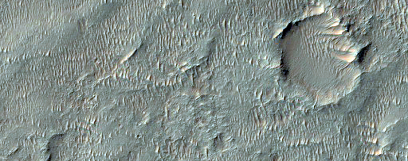 Potentell landningsplats fr NASAs 2020-uppdrag i Kashira-kratern