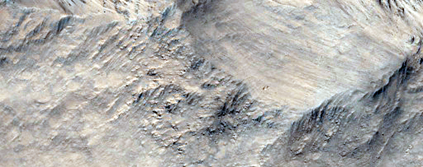 Outcrop at Crater-Ridge Intersection