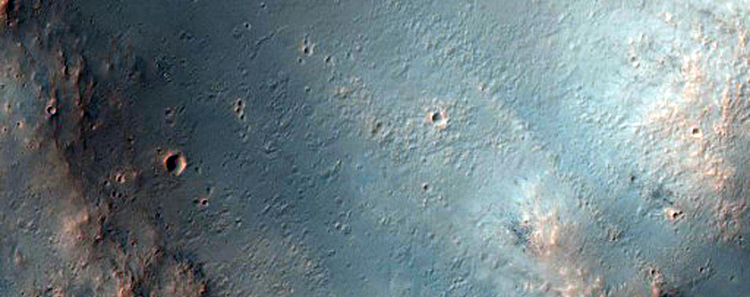 Degraded Crater Rim in Southern Highlands