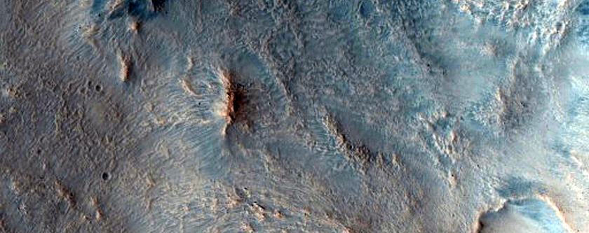 Groer und kleiner Krater in Acidalia Planitia