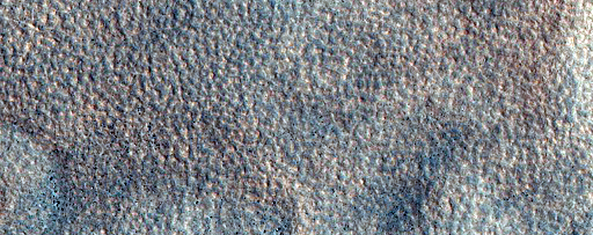 Crater Ejecta in Northern Plains