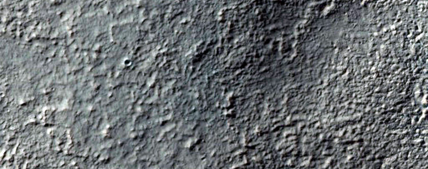 Mid-Latitude Crater