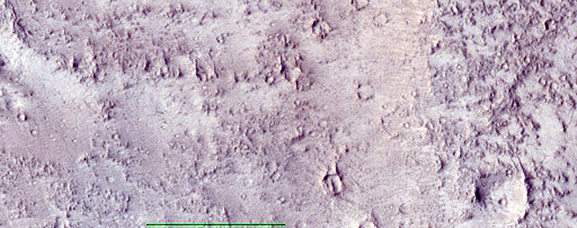 Crater Floor with Ridges in Central Arabia Terra