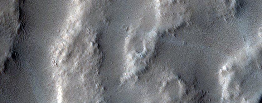 Channel Network Near Base of Hecates Tholus