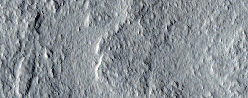 Rilles on South Rim of Quenisset Crater