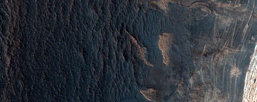 Steepest North Polar Peripheral Scarp
