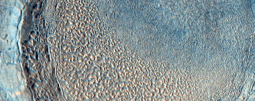 Crater in Utopia Planitia