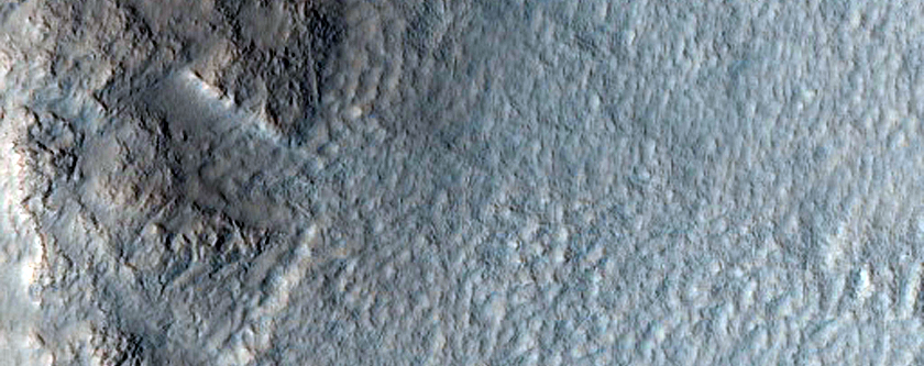 Western Rim of Large Crater