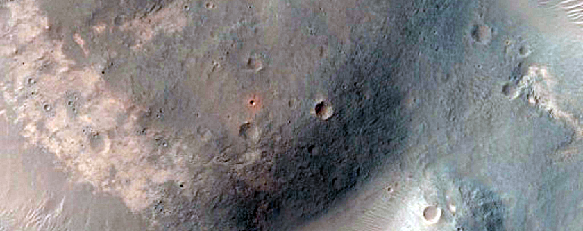 Well-Preserved 5-Kilometer Impact Crater East of Arsinoes Chaos