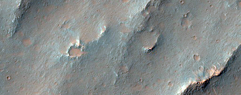 Mouth of Tributary Channel to Ganges Chasma with Headwards Incision