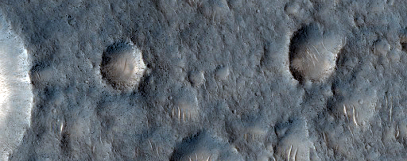 Topographic Low with Thermally-Distinct Terrain in THEMIS IR Images