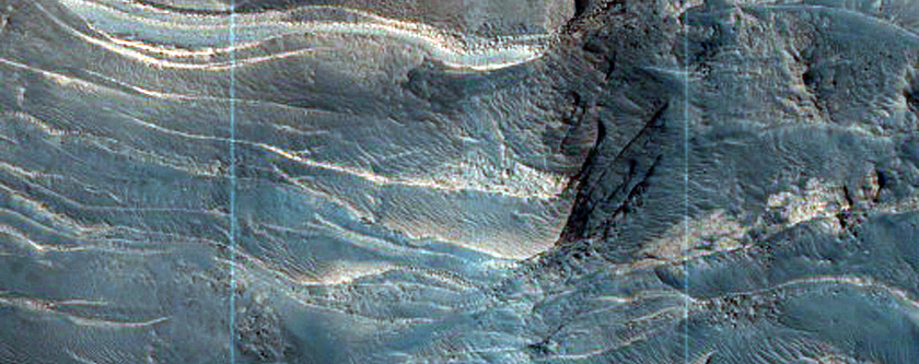 Steep North Polar Peripheral Scarp