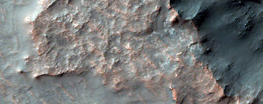 Crater on Fan within Saheki Crater