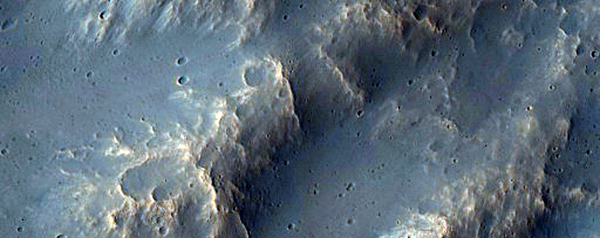 Topographic Low with Thermally-Distinct Terrain in THEMIS IR Images