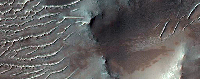 Crater with Steep Slopes