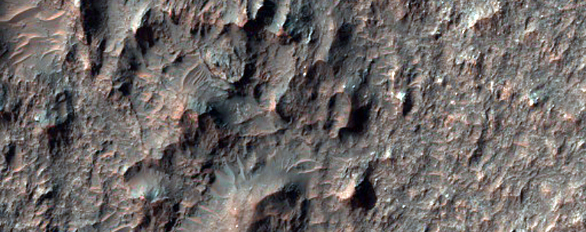 Floor of Saheki Crater