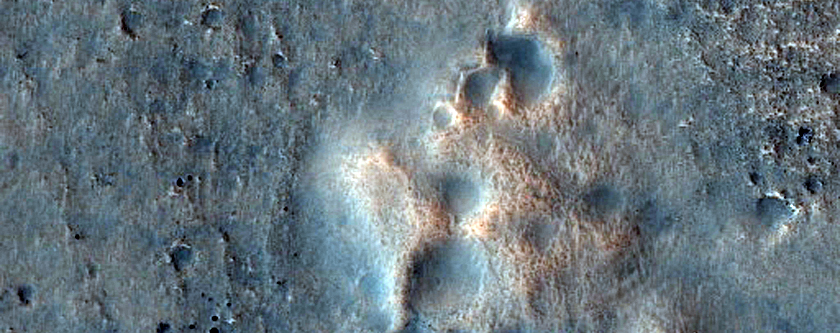 Streamlined Landform in Acidalia Planitia