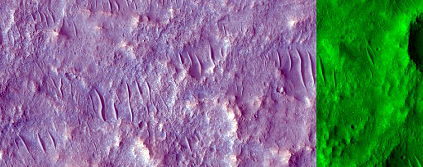 Albedo Boundary in Tempe Terra