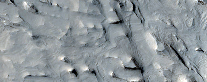 Landforms North of Galdakao Crater
