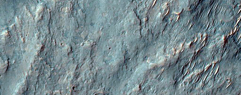 Small Fan in Crater in Terra Sirenum