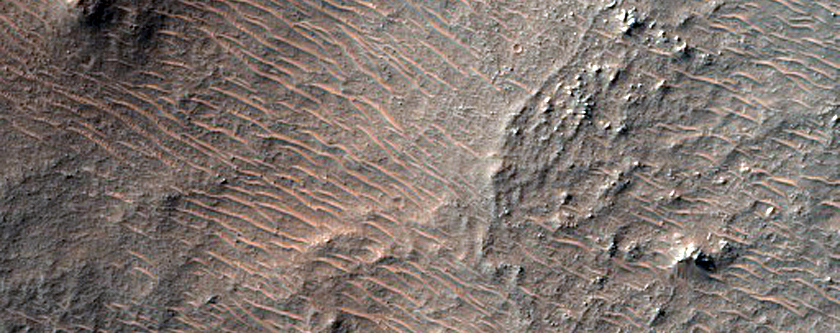 Hale Crater Ejecta