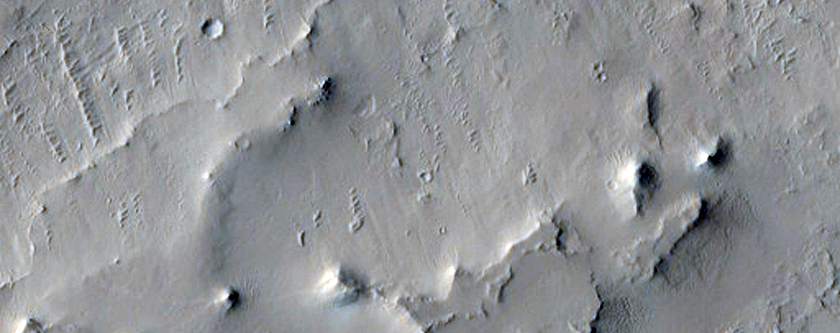 Fan-Shaped Grouping of Ridges in Central Arabia Terra