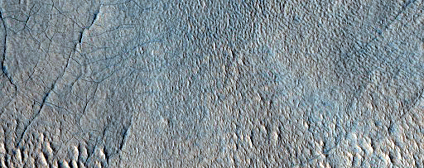 Layered Crater Deposit in Protonilus Mensae