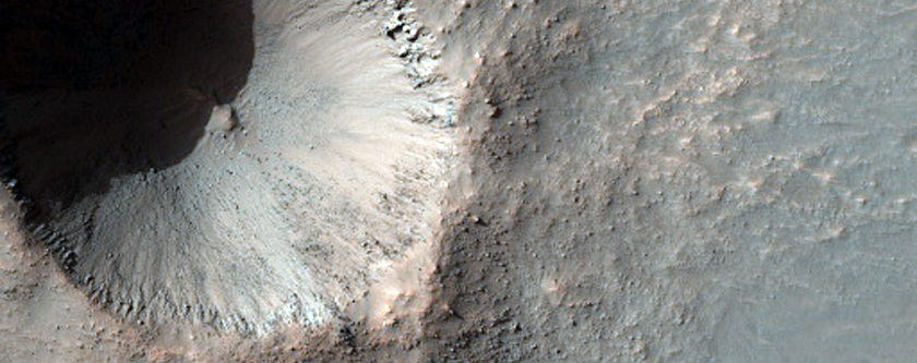 Small Recent Impact Crater
