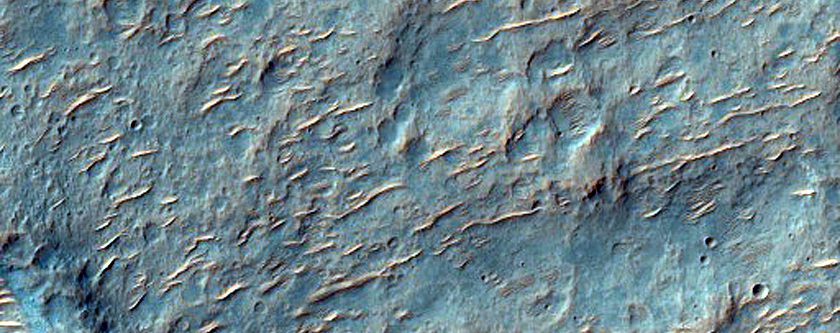 Wrinkle Ridges in Hesperia Planum