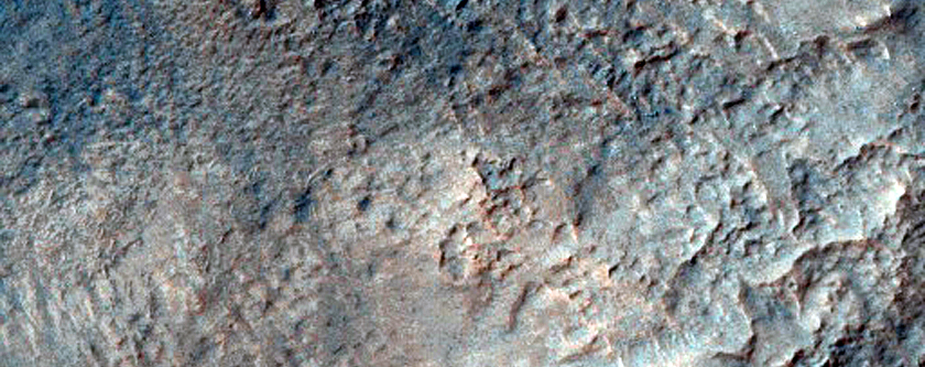 Layers in Crater Deposit North of Dao Vallis