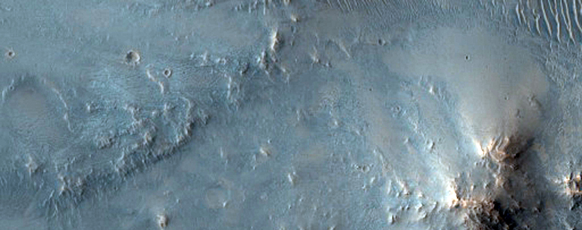 Crater in Terra Sabaea